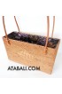 Ata rattan straw beach bag handwoven pattern balinese style